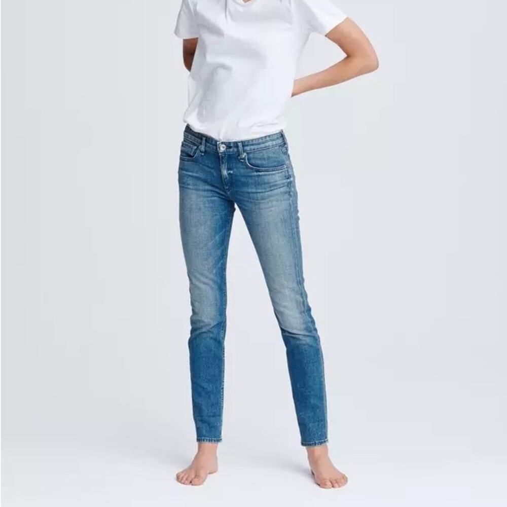Rag & Bone Dre Boyfriend Jeans Acid Blue Wash Size 25